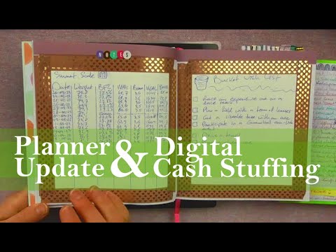 Planner Update & Digital Cash Stuffing - Also More Stickers