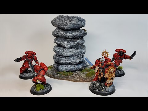 Warhammer 40K Terrain from CARDBOARD & PAPER MACHE - Warhammer 40K AOS Rock Tutorial