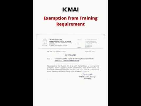 Exemption from training #shorts