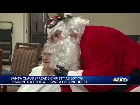 Santa spreads Christmas cheer at seniors living home in Louisville