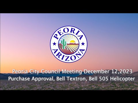 Council Clip 12.12.23 Purchase Approval, Bell 505 Helicopter