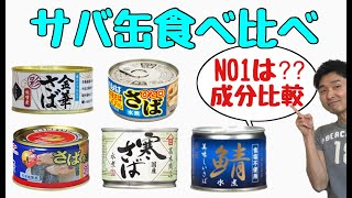 【サバ缶の選び方】サバ缶食べ比べ（EPA・DHA成分比較）〜金華サバ・寒サバ・伊藤食品・マルハニチロ・いなば〜