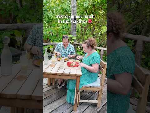 TREETOP JUNGLE LUNCH 🌳🥗 Zero Restaurant at #VillaPark, Maldives 🇲🇻