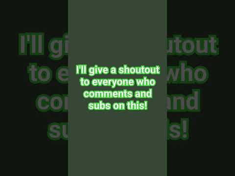 comment and sub u get a shoutout! #fypシ #shoutout #comment #subscribe