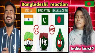 🇧🇩 Bangladeshi reaction | India vs Pakistan vs Bangladesh | Country Comparison 2023 | 🇧🇩🇮🇳🇵🇰