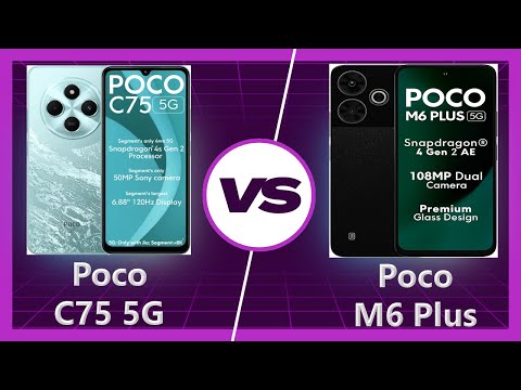 Poco M6 Plus vs Poco C75 5G Detailed Comparison