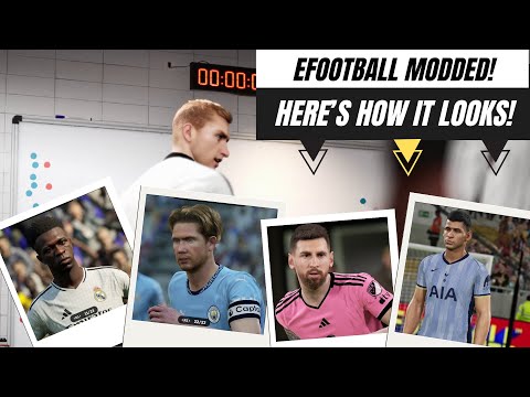 [TTB] THIS IS HOW #EFOOTBALL WILL LOOKS ONCE ITS MODDED! - HAIR LOOKS BEAUTIFUL LADS! 💇‍♂️