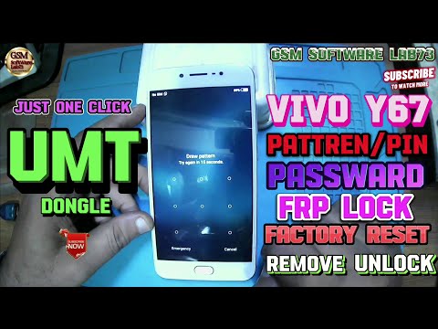 Vivo Y67 PIN,Pattern lock And FRP Unlock with UMT Tool|Vivo Y67 ka Lock Kaise Tode.