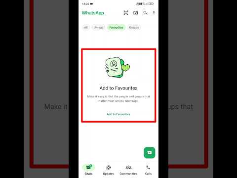 WhatsApp New Update | Favourite Chats | WhatsApp New Update 2024 | New WhatsApp Update