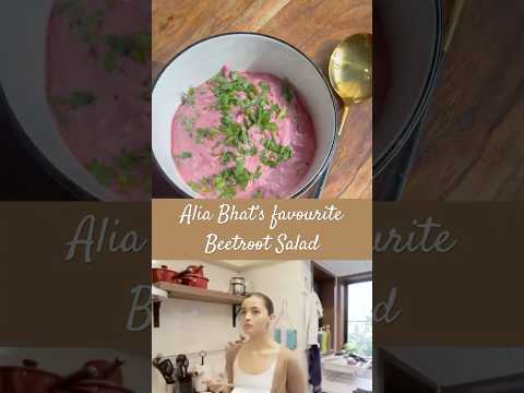 Alia bhat’s favourite Beetroot salad! #aliabhatt #recipe #beetroot #glowingskin #glowup #easyrecipe