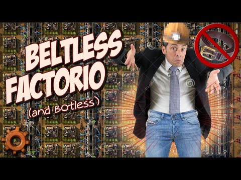 How Hard is it to Beat Factorio with NO BELTS and NO BOTS?