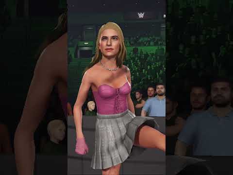 Emma Roberts enters the ring in #WWE2K24