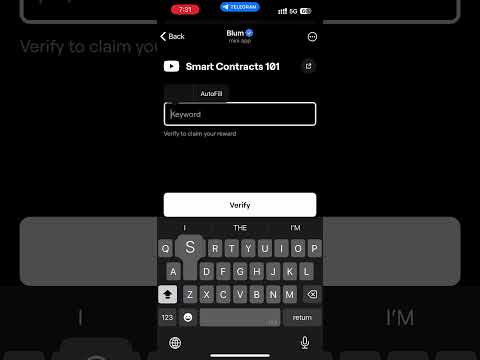 Smart Contracts 101  Blum Code Verification | Blum Verification Code 18 November #blum #blumairdrop