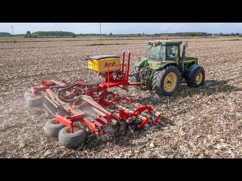 John Deere 8100 & Väderstad Carrier 650 + APV PS 800 M1