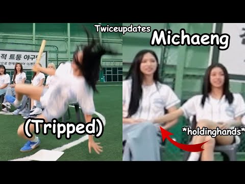 twice tzuyu getting tripped ft. Michaeng sweet moment *unnies burst to laugh*