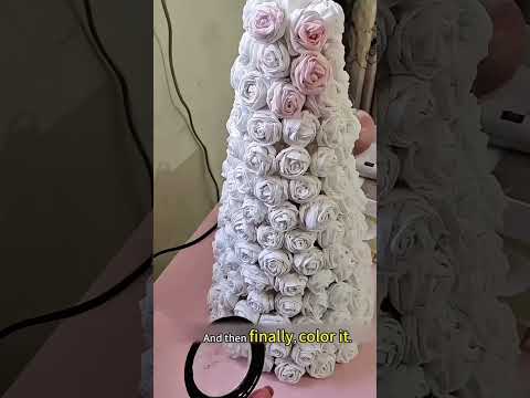 DIY Rose Christmas Tree#funny #fyp #foryou #🔥