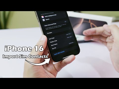 How to Import Sim Contacts on iPhone 16 & 16 Pro Max