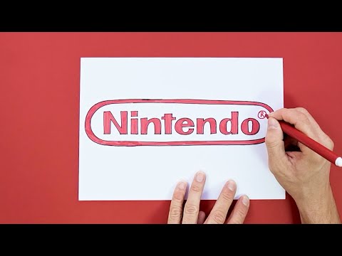 How to draw Nintendo logo