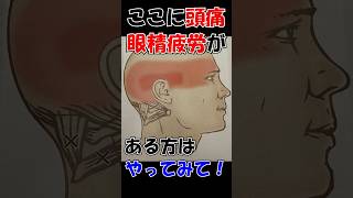 【眼精疲労 頭痛 治し方】眼精疲労にも良いし、視力視界も良くなります！　#shorts