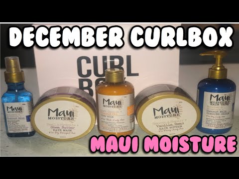 CURLBOX | DECEMBER 2019 UNBOXING - Maui Moisture