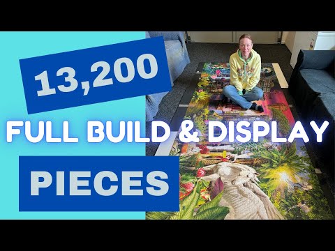 13,200 PIECES!! Full Timelapse and Display - Visionaria by Clementoni (Part 9) #puzzle