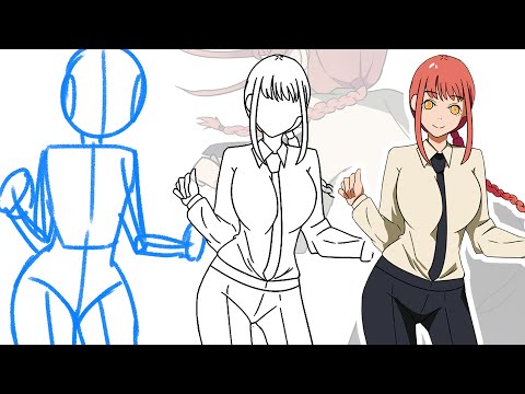 Makima | Animation process | Chainsaw man Animation