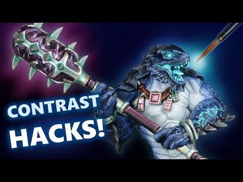 Contrast Hacks! Painting A Starborne Kroxigor for Warhammer Age of Sigmar | Seraphon Tutorial