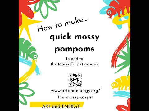 A simple guide to making pompoms for The Mossy Carpet with Art and Energy