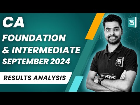 CA Foundation & Intermediate september 2024 | Results Analysis