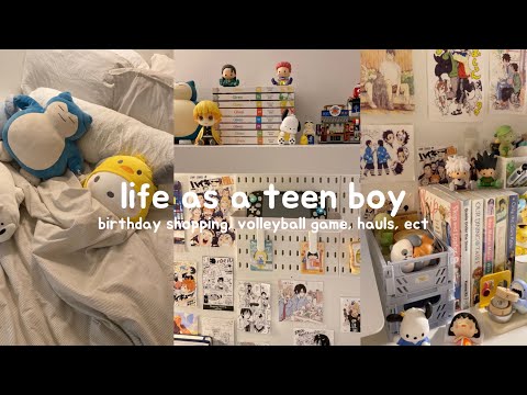 life as a teen boy !!  birthday shopping, volleyball game, hauls, ect