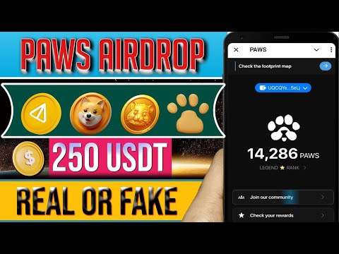 PAWS Strong Project Only Join & Connect Wallet | PAWS Telegram Airdrop Full Details hindi urdu