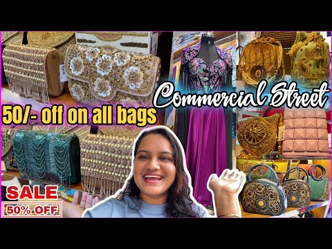 🤩FLAT 50/- OFF on all bags starts@99/-😨Commercial street Bangalore😱😱