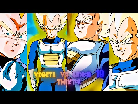 VEGETA VS ANDROID 19 twixtor clips for edit 4k