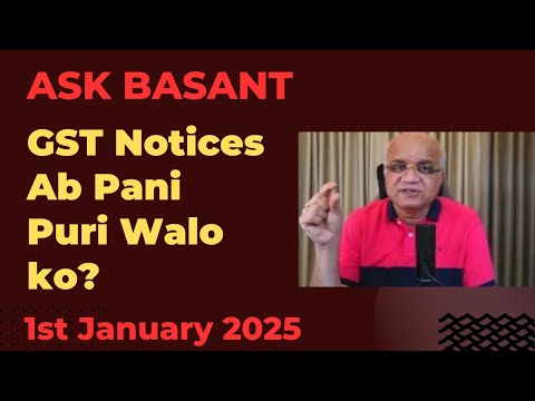 GST Notices Ab Pani Puri Walo ko?