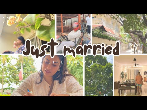 Life of NEWLYWEDS couple in Bangalore 🏡🏝️🎀 | living away from family 🌼 #newlyweds