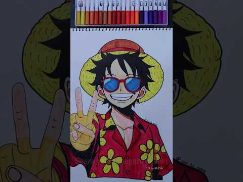 Luffy gear 5 anime in 35 second  #monkeydluffy #shorts