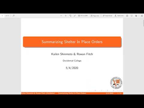 Text Summarization: Summarizing Shelter In Place Orders