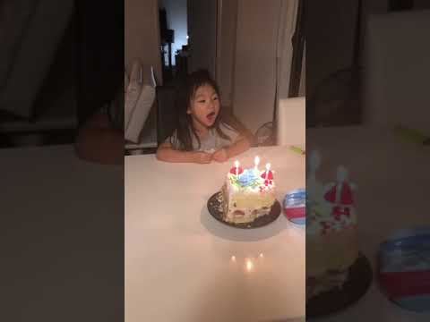 3歳娘がパパの誕生日に歌ったバースデーソングが可愛い！