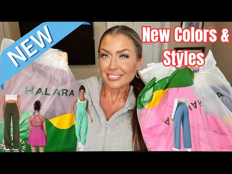 HALARA SPRING 2024 TRY ON HAUL | NEW HALARA COLORS AND STYLES FOR SPRING | HOTMESS MOMMA VLOGS