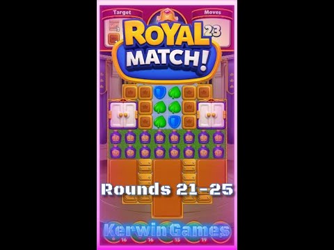 Royal Match Royal League Round 21 22 23 24 25 - No Boosters Gameplay