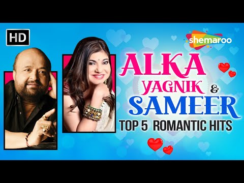 Best of ALKA YAGNIK & SAMEER | Top 5 Romantic Hits | अलका याग्निक हिट | Sameer Hits | Video Jukebox