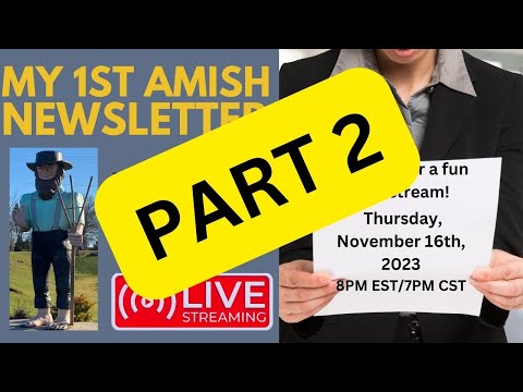 Reading an Amish newsletter!! PLUS a way to save money - Part 2