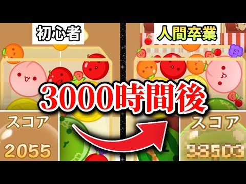 【スイカゲーム】初心者が3000時間を経て人間をやめるまでの記録