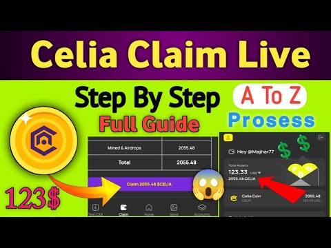 Celia Airdrop Withdrawal Prosess Full Guide || Celia Token Claim Kaise Kare