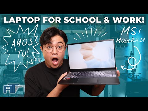 Laptop For School and Work! - MSI Modern 14 B5M Review with AMD (TM) Ryzen 5500U