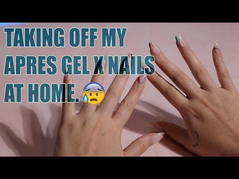 Taking Off My Apres Gel X Nails At Home 😰