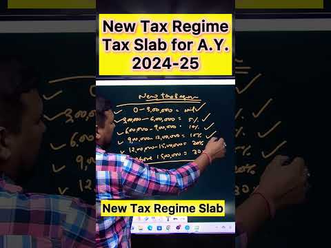 New Tax Slab Rate New Tax Regime in income tax for A.Y. 2024-25 #incometax #incometaxreturn