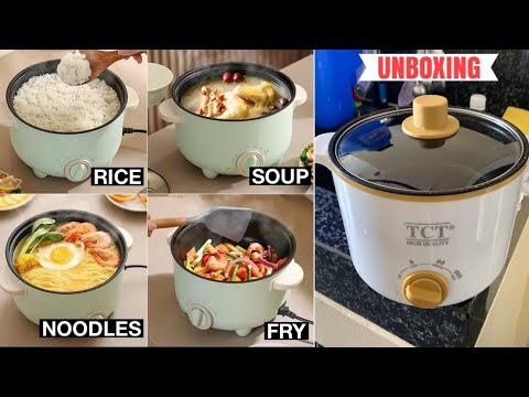 Unboxing Multi-Function Electric Cooker 20cm Non-Stick Inner Pot w/ Adjustable Heat Level