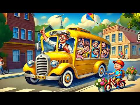 The Wheels on the Bus Sensory Kids | Adventure Kids Song & Fun Cartoon Bear Sensory 🌈