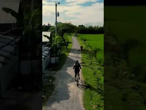 Cycling on Village Road Air2s Active track #shorts #dji #mini2 #bangla #bangladeshi #cinematicvideo